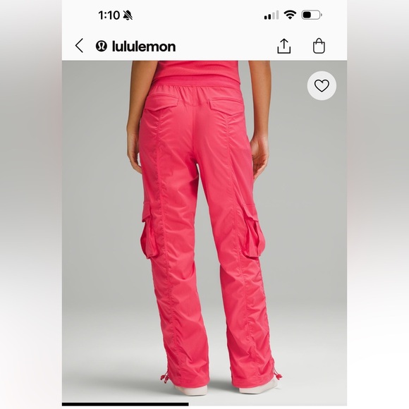 NWT Lululemon Dance Studio Relaxed Fit MR Cargo Jogger Glaze Pink - Picture 2 of 9